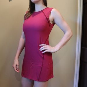 Mango Little Red Dress with Embroidered Detail